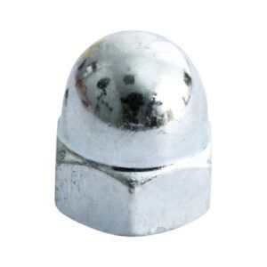 M6 Hex Dome Nut DIN 1587 - BZP Box 200