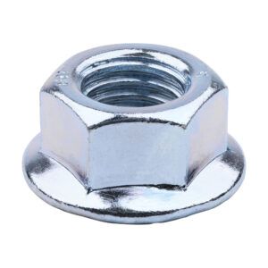 M12 Hex Flange Nut DIN 6923 - BZP Box 100