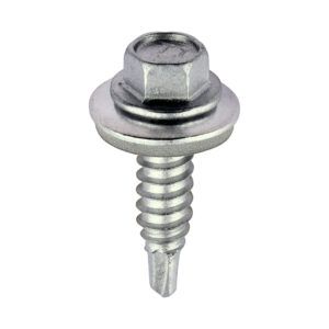 6.3 x 25 Stitch Screw HEX W16 No2 EXT Box 100