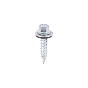 6.3 x 32 Hex Screw W16 Slash Zinc Bag 100