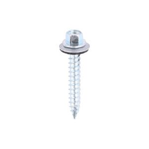 6.3 x 45 Hex Screw W16 Slash Zinc Bag 100