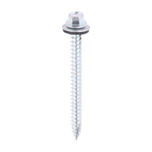 6.3 x 80 Hex Screw W16 Slash Zinc Bag 100
