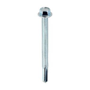5.5 x 65 Hex Screw S/DRILL No5 Zinc Box 100